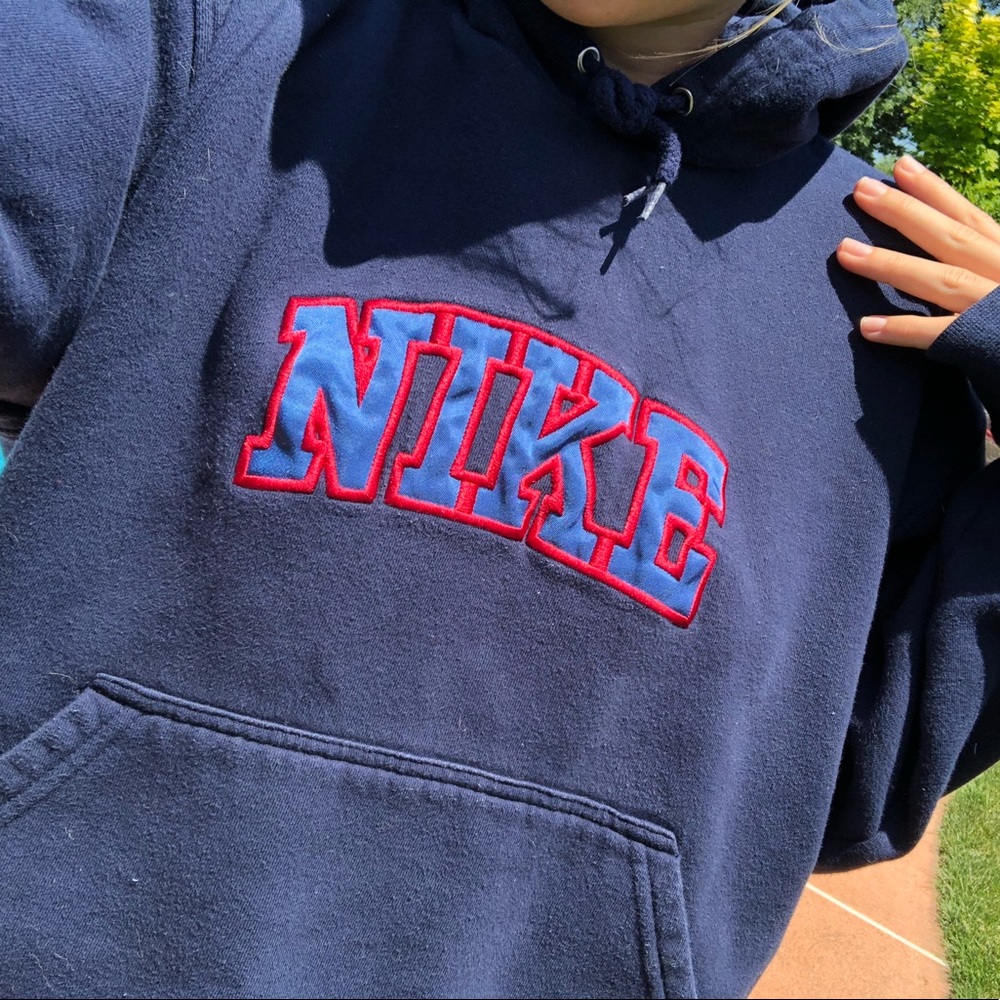 Y2K Nike spell out hoodie